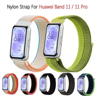 สายรัดไนลอนสําหรับ Huawei Band 11 / 11 Pro สายรัดข้อมือแบบปลดเร็วสําหรับ Huawei Band 10 9 8 Soft Breathable Replacement Band