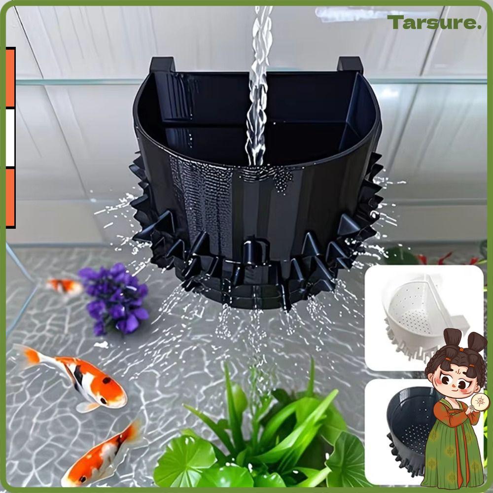 TARSURETH Aquarium การกรองกระแสเงินสด, Anti-Swirl Water Outlet Water Inlet Filter Screen Aquarium Fi