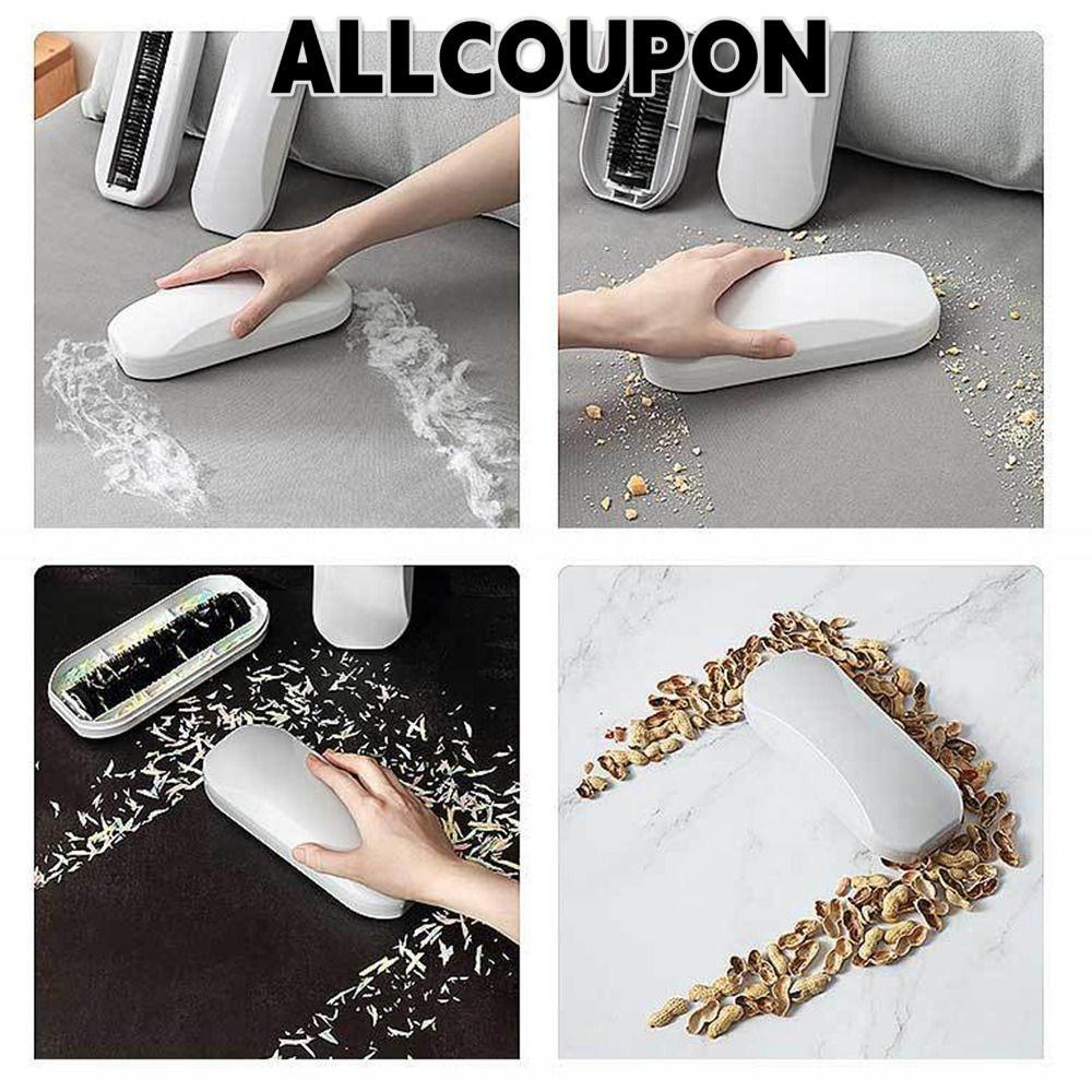 ALLCOUPON อัลโคอัพปอน แปรงปัดฝุ่นพรม,เสื้อผ้ากวาดทําความสะอาดแปรงกําจัดขนแบบพกพา,แปรงทําความสะอาดโต๊ะข้างเตียงแบบฟุ้งสร้างสรรค์