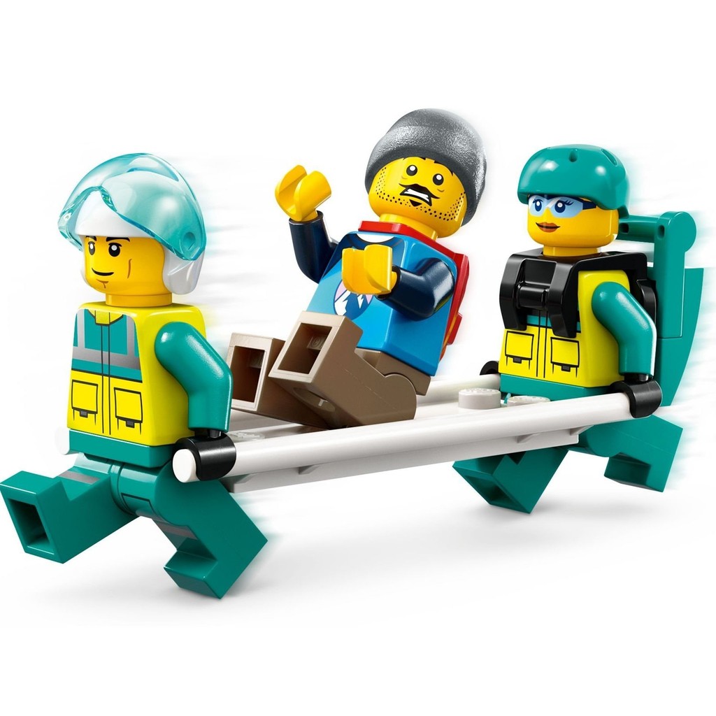 รับประกัน Lego CITY Series 60405 เฮลิคอปเตอร์กู้ภัยฉุกเฉิน Gift Collection Essential 010001