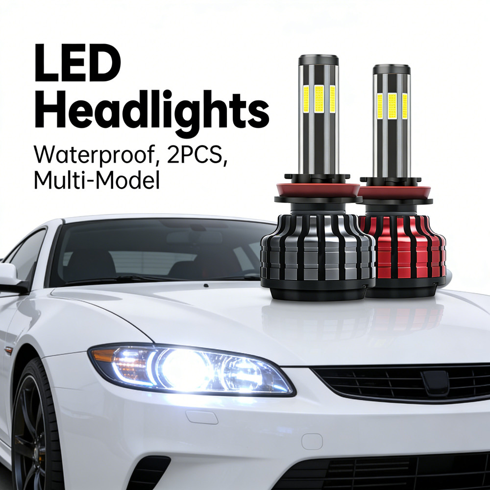 6 ด้านไฟหน้ารถ H1 H11 H3 H4 H7 ไฟ H7 H4 H3 H11 H1 ไฟหน้า LED 9006 9005 3 สีกันน้ํา 2 ชิ้น