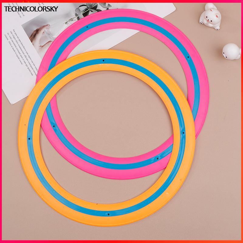 Technicolorsky Flying Disc สําหรับเด็กผู้ใหญ่ Flying Ring Beach Bayard กีฬาเล่น Soft Disc กีฬากลางแจ