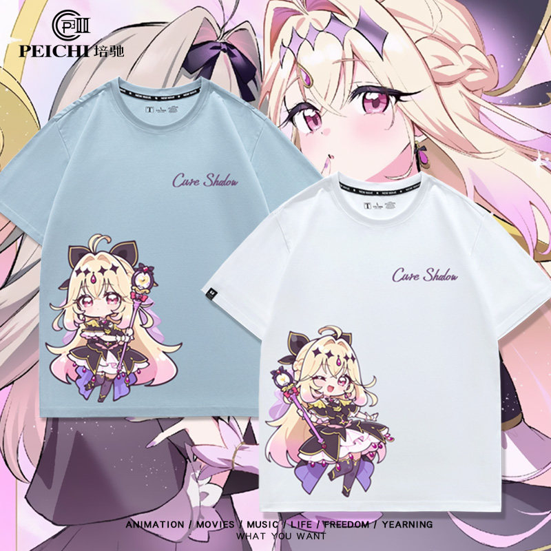 เสื้อยืดพร้อมส่ง เสื้อยืดแขนสั้นลายโมริ อารุรุคคา อนิเมะ จาก Detective Pretty Cure สำหรับผู้ชายและผู้หญิง ทำจากผ้าฝ้าย