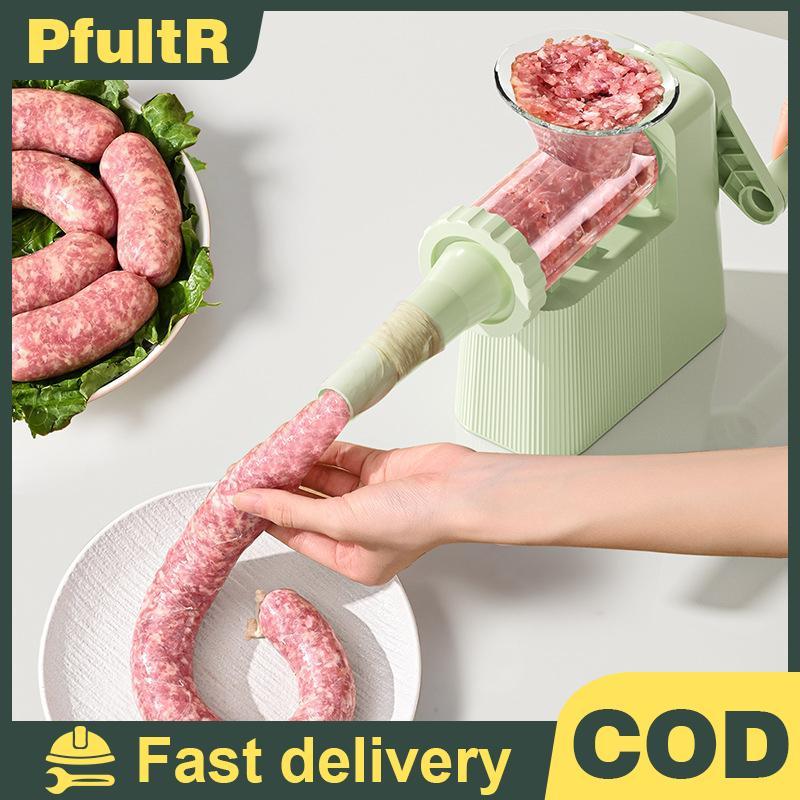 Null Manual Sausage Stuffer พร้อม 4 หน่วยท่อสําหรับการผลิตเนื้อสัตว์โฮมเมด null