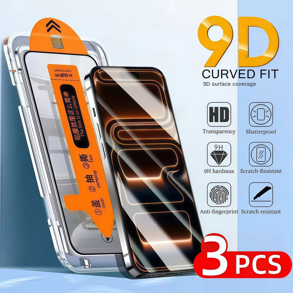 3PCS สําหรับ Vivo X200 S30 Pro Mini Y500 Y100i V100t V300 S16e S18e กระจกฝุ่นฟรีติดตั้งง่ายป้องกันหน