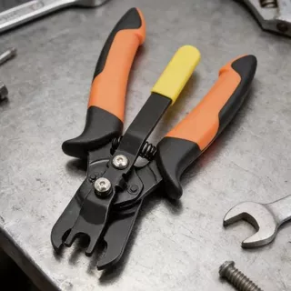 TMZ14968 เครื่องมือถอดข้อต่อแบบเสียบเร็ว ดันเพื่อถอด/ต่อ, ด้ามจับเหล็กคาร์บอนถอดท่อลมสบายมือ, คีมปลดเชื่อมต่อพกพา กดถอดง่าย