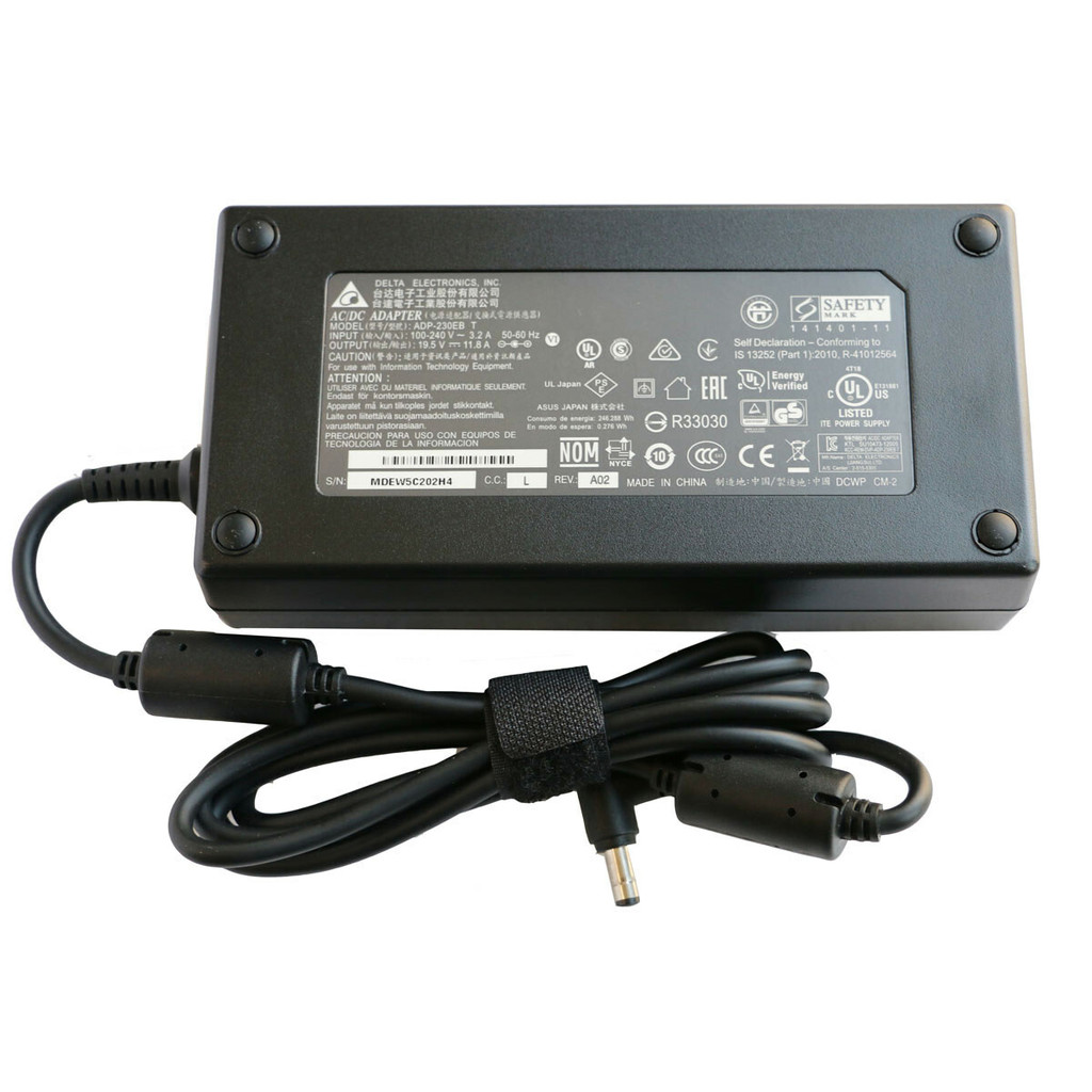 19.5V 11.8A 230W อะแดปเตอร์ AC สําหรับ Gigabyte Aero 17 HDR XA XC 7US4130SQ สายไฟ