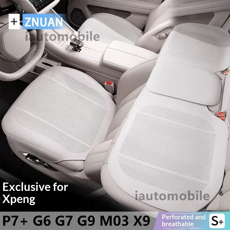 Xpeng Nappa หนังรถที่นั่งหนา Anti-Slip สําหรับที่นั่งด้านหน้าและด้านหลังสําหรับ Xpeng G9 G6 P7i P5 G