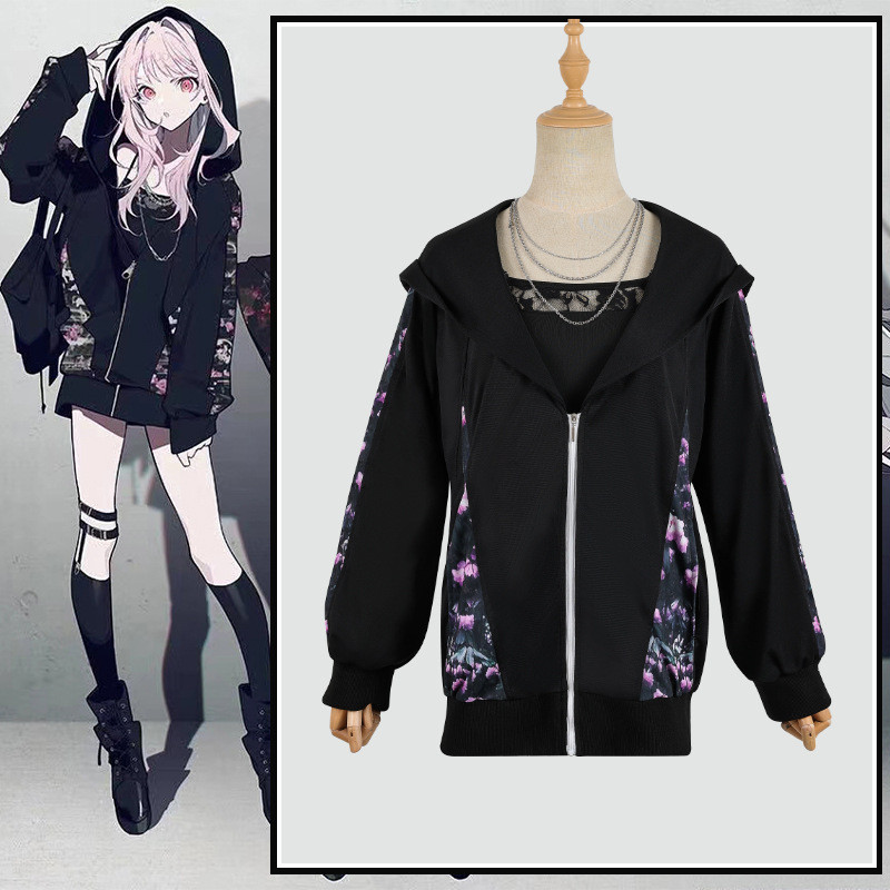 World Project ชุดคอสเพลย์ Akiyama Mizuki เสื้อฮู้ด จากการร่วมมือกับ ZOZOTOWN