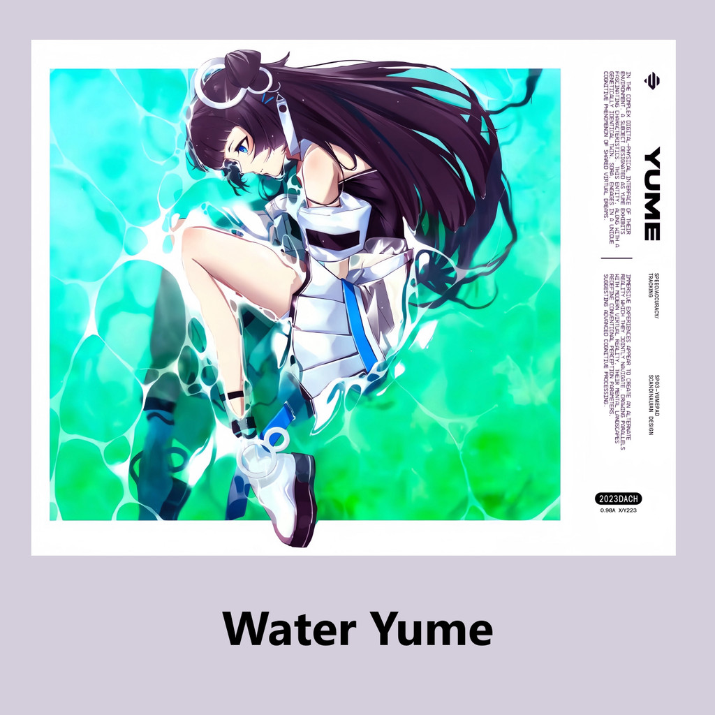 แผ่นรองเมาส์ SkyPAD 3.0 WATER YUME แผ่นรองเมาส์กระจกนิรภัยเกมสําหรับเล่นเกม FPS ทุ่มเทขนาดใหญ่