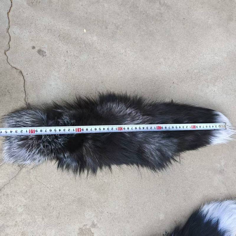 真皮 fox fox รองเท้าแตะหัวและหางสําหรับหัตถกรรม fox fox iron tiggy รองเท้าแตะ Fox Fur และหางสําหรับประ