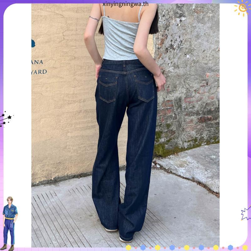PTJ30306 Gabriela Super Barrel กางเกงยีนส์ขากระบอกใหญ่ปัก PROMTHONG