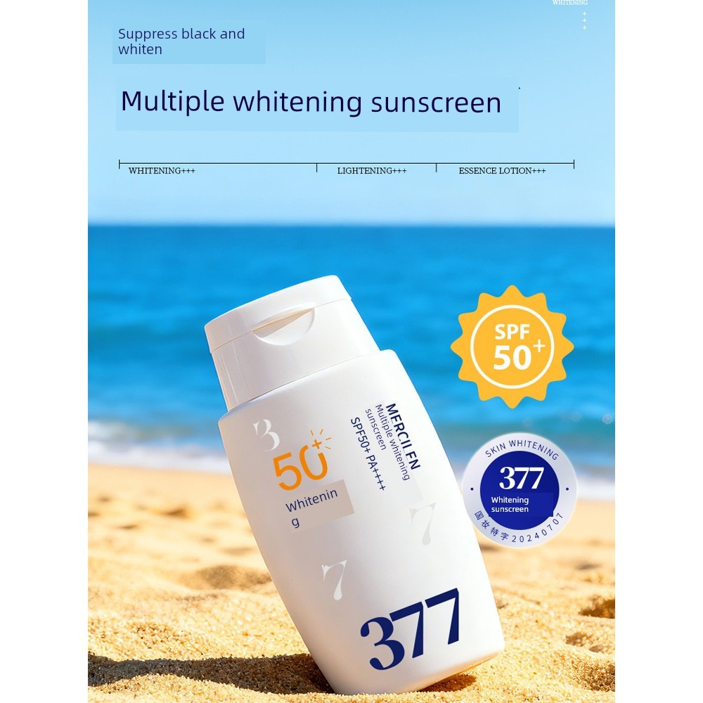 กันแดดตัว กันแดดหน้า [377 Official Flagship Store ของแท้] ครีมกันแดดไวท์เทนนิ่ง SPF50 ครีมป้องกันรัง