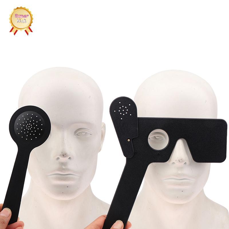 SuperNail Eye Occluder สําหรับ Vision Test และ Optometry Eye Spoon ปรับสายตาไม้บรรทัดหลาย Pin Hole O