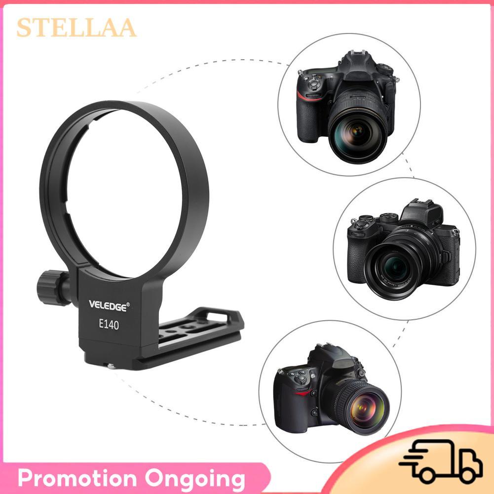 Stellaa 1/4in 3/8in สกรูและประแจเลนส์ขาตั้งกล้องคอแหวนอลูมิเนียมสำหรับ 100?400 มม.F5?6.3 DG DN OS E