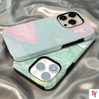 เคสสําหรับ Samsung S23/S24/S25/S26/A06/A07/A16/A17/A25/A26/A36/A37/A54/A55/A56/A57 Blue Pink Blooming 2-in-1 เคสสองชั้น