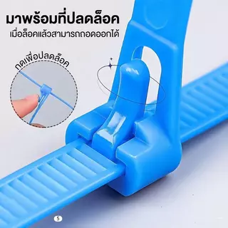 【พร้อมสต็อก|ส่งจากกทม】(แพ็ค 100 ชิ้น - คละสี) สายรัดเคเบิลสำหรับใช้ในบ้าน คลายออกง่ายเพียงกดครั้งเดียว ไม่ฉีกขาดง่าย