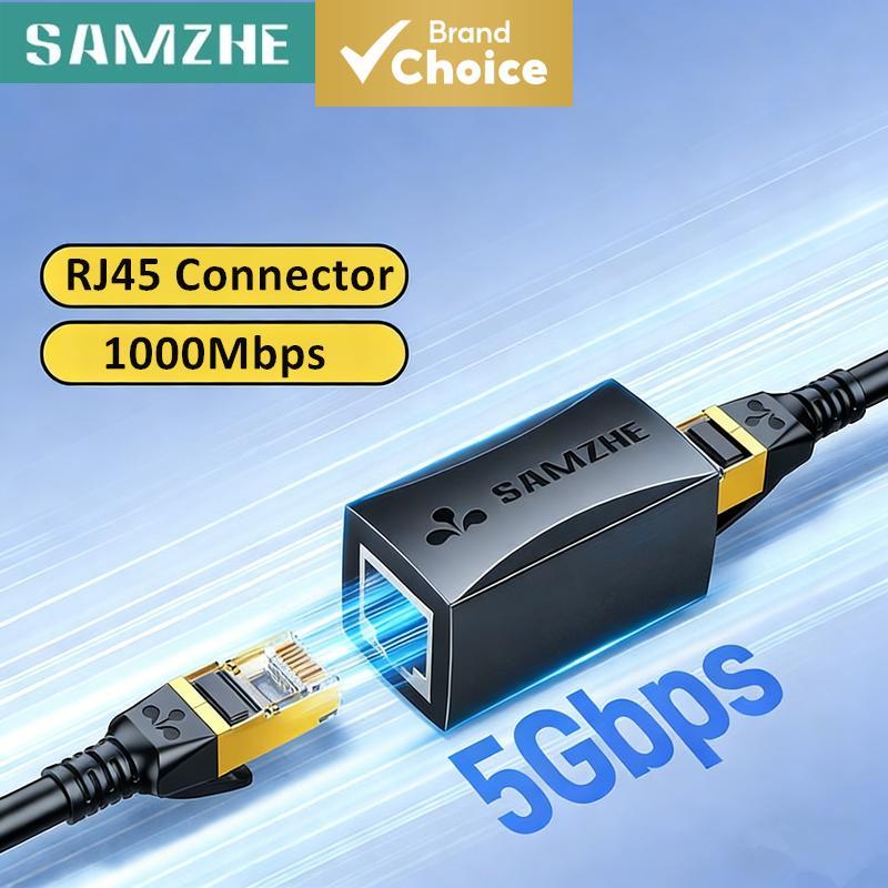 Samzhe Rj45 Inline Coupler 8P8C Network Connector ใช้งานร่วมกับ Cat5 Cat6 Cat7 Lan Wire Extension