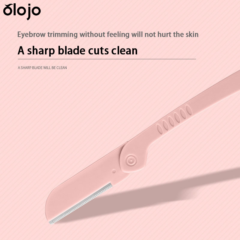 พับคิ้วตัดมีด Macro Fine ตาข่ายความปลอดภัยมีดขูดคิ้วแบบพกพาเปลี่ยน Blade-oo
