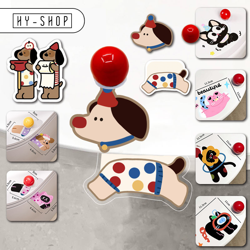 COD ที่ยกฝาชักโคร ป้องกันสิ่งสกปรก ลายการ์ตูน ติดตั้งง่าย อุปกรณ์ห้องน้ำมัลติฟังก์ชั่น อุปกรณ์ห้องน้ำ
