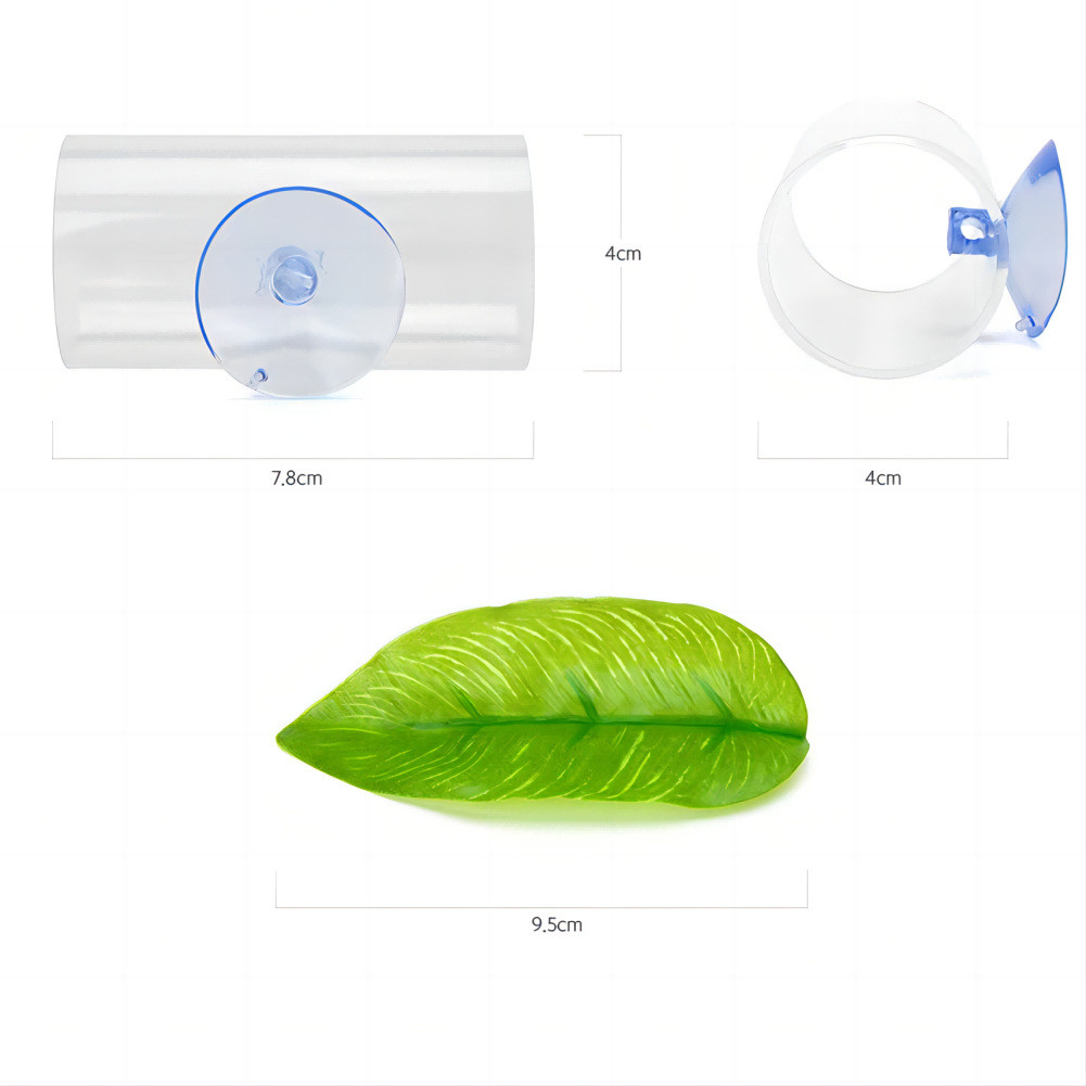 อะคริลิค Betta อุโมงค์ Hiding House Betta Leaf Betta Rest Leaf Betta ปีนเขาเตียง Betta ถังตกแต่ง