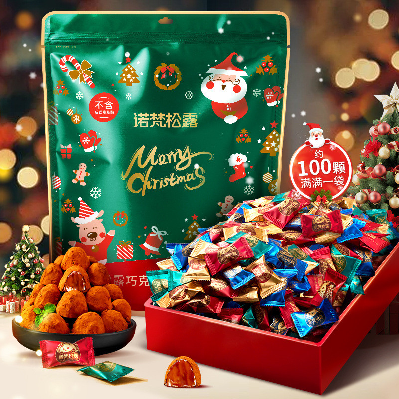 Novan truffle Chocolate 500g คละรส Stand-Up Bag Wedding Candy Girlfriend Candy Casual Snacks Novan t