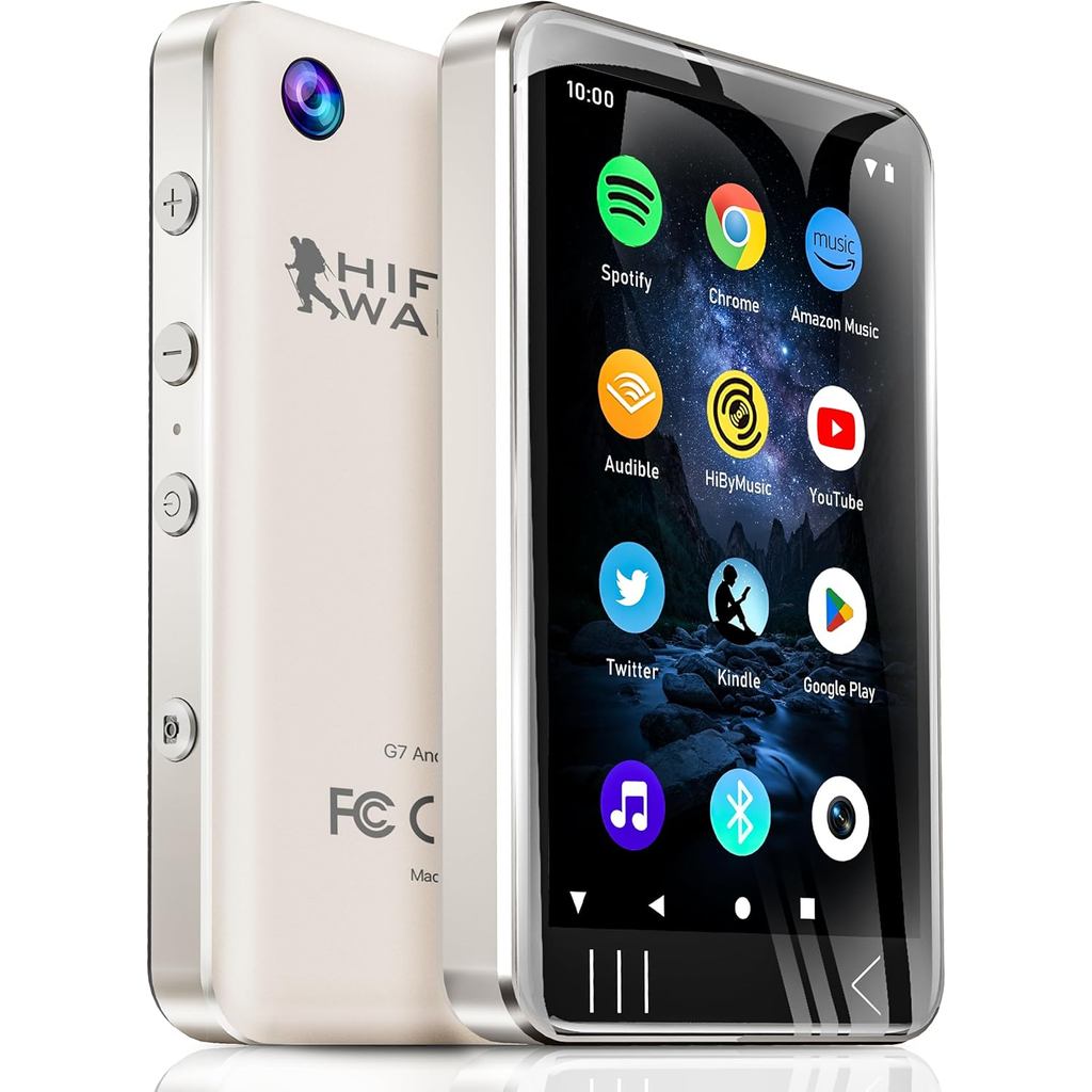 HIFI WALKER G7 เครื่องเล่น MP3 Android พร้อม Bluetooth WiFi, หน้าจอสัมผัส 4", RAM 3GB, ที่เก็บ 80GB,