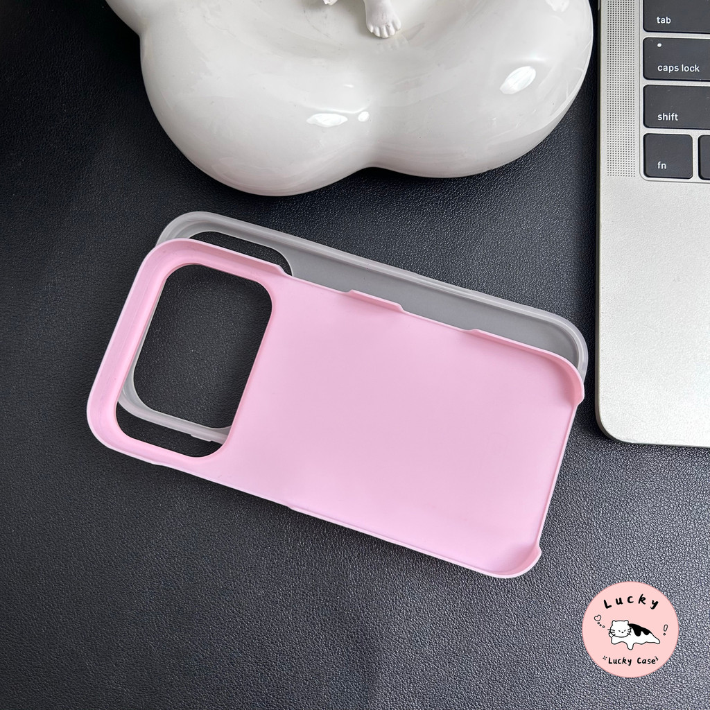 สีลูกอมการรับประกันแฟชั่นง่าย 2 in 1 อ่อน เคส Oppo A17 A15 A38 A16 A18 A78 A57 A98 A35 A95 A54 A9 A33 A58 A76 A77 A5s - รูปที่ 7