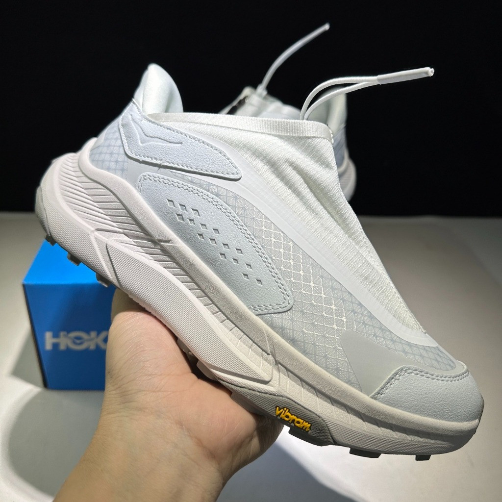 HOKA PROJECT TRANSPORT รองเท้าเดินป่าสําหรับผู้ชายและผู้หญิงดูดซับแรงกระแทกรองเท้าผ้าใบซิปกลางแจ้ง