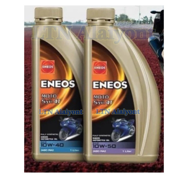 ของแท้ ❣️ ENEOS MOTO SYN 4T 10W-40  10W-50 1 ลิตร / L น้ำมันเครื่อง สังเคราะห์แท้ 100% มอเตอร์ไซค์ เอเนออส