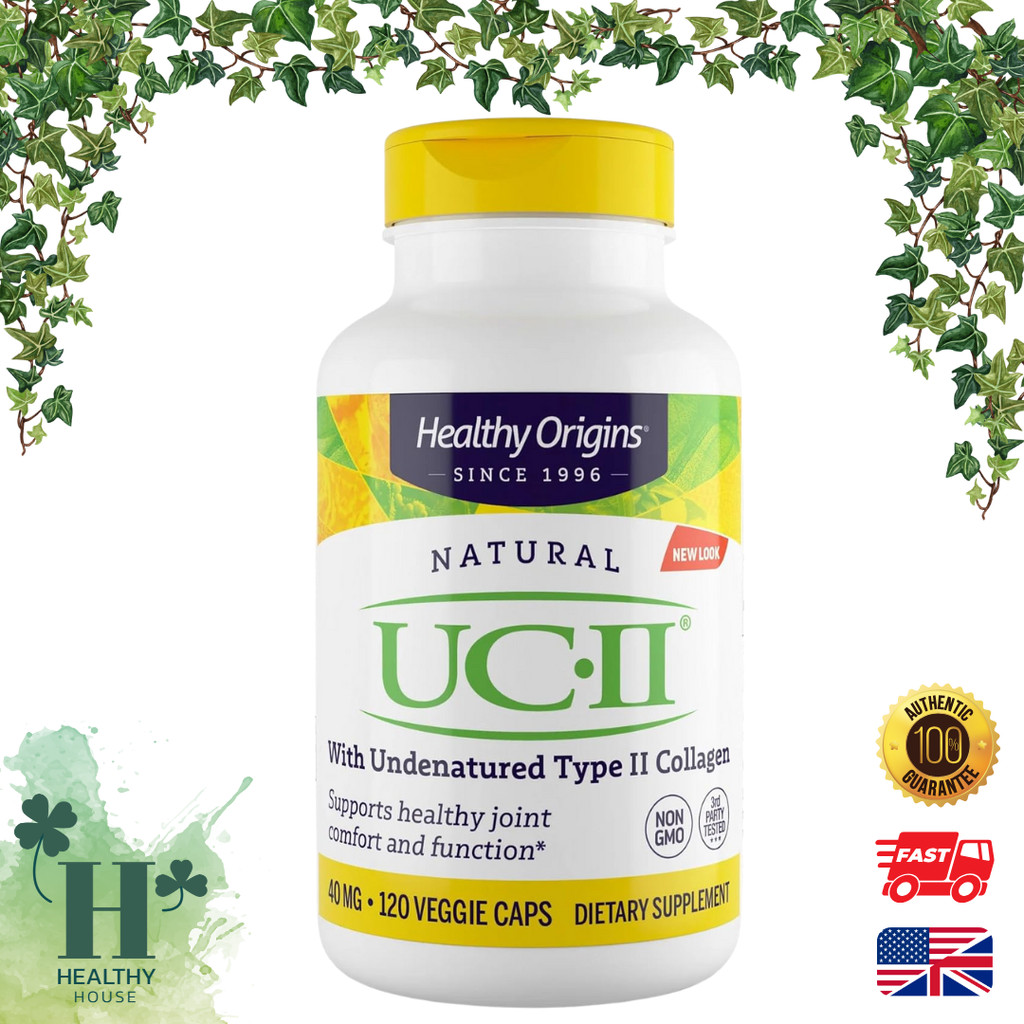 Healthy Origins UC-II 40 mg Type II Collagen Joint Support Veggie Caps