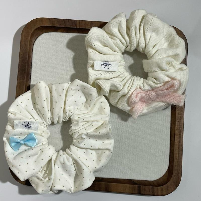 Jinjoo ยางรัดผม Dainty Bow Collection ผ้าเกรดดี ขนาด 12 cm เหมาะกับทุกความหนาของเส้นผม