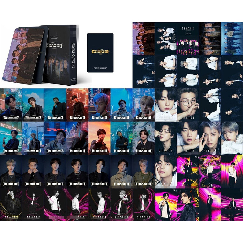54 BTS 2022 7FATES CHAKHO เกม Photocard การ์ด Lomo สินค้าโปสการ์ด