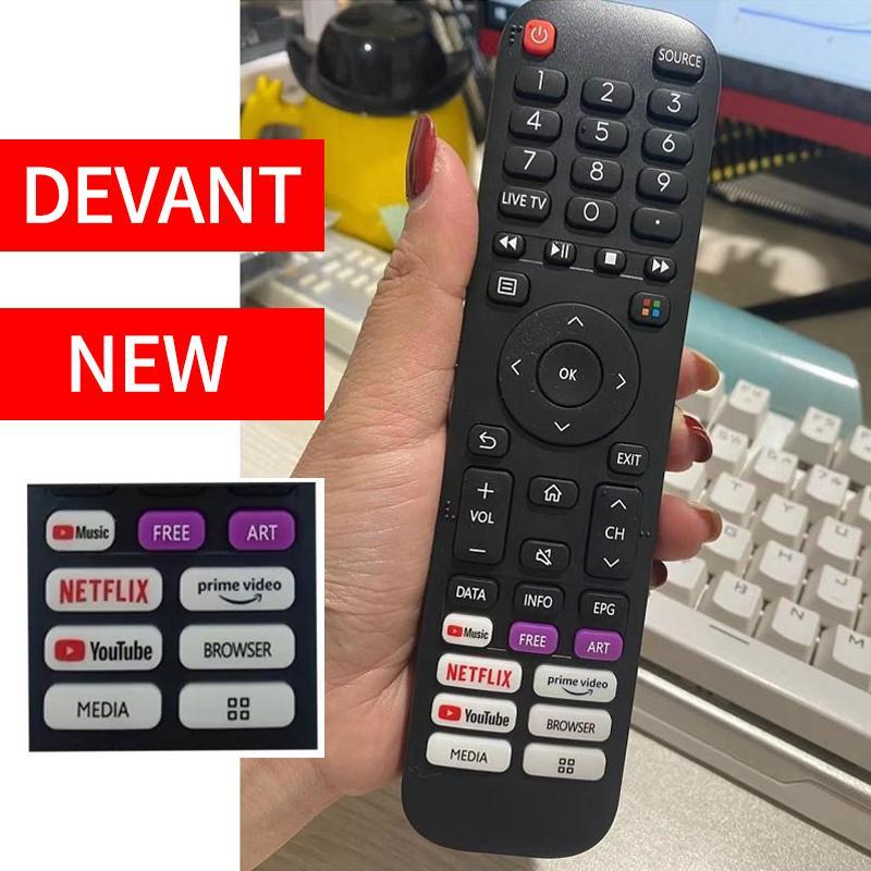 เหมาะสําหรับรีโมทคอนโทรลทีวี DEVANT 50 UHD201 HISENSE EN2Q30H T275475 ทีที275475 65Q7, 65SX, 70S5, 1