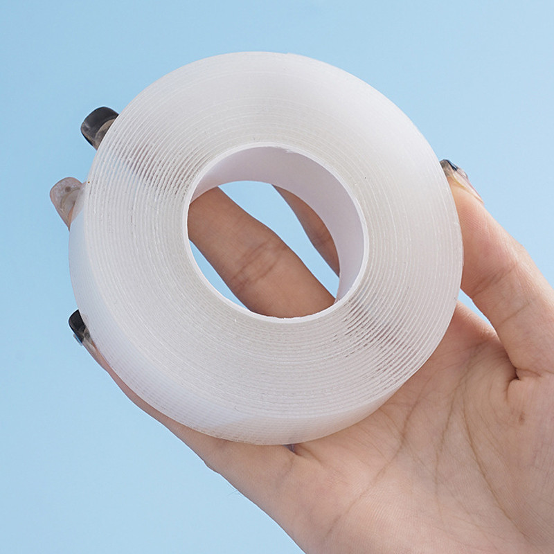 เทปอะคริลิกสองด้านแบบล้างทำความสะอาดได้ เทปสองด้านแบบนาโนลายตาราง เทปไร้รอยต่อที่มีแรงยึดเกาะสูง - รูปที่ 7