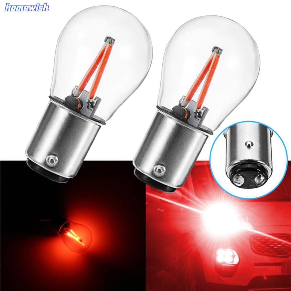 Homewish 1 PC 1157 12V BA15D COB LED รถย้อนกลับสํารองหางไฟเบรคโคมไฟหลอดไฟ