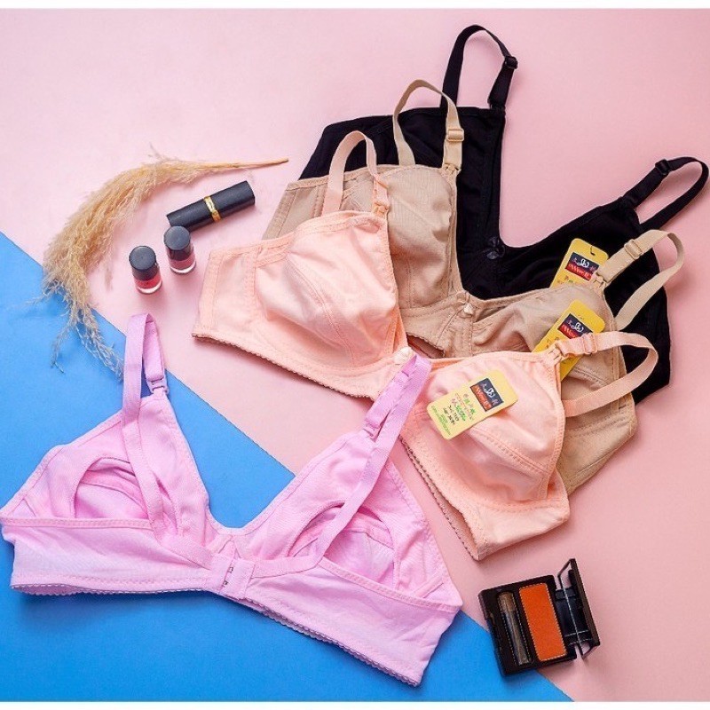 1SMG WENLI NOURSING BRA 3119 I CUP BI ไม่มีโฟม I HOOK 2 I ขนาด 34 - 42