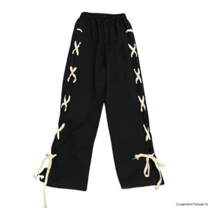 JN Studio กางเกงขายาว กางเกงคาร์โก้ผู้หญิง คาร์โก้ กางเกง Korean chic comfortable cozy WGK23903ON 17