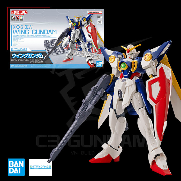 [BANDAI] เกรดเข้า MODEL 1/144 Wing Gundam EG C3 Gundam & TCG