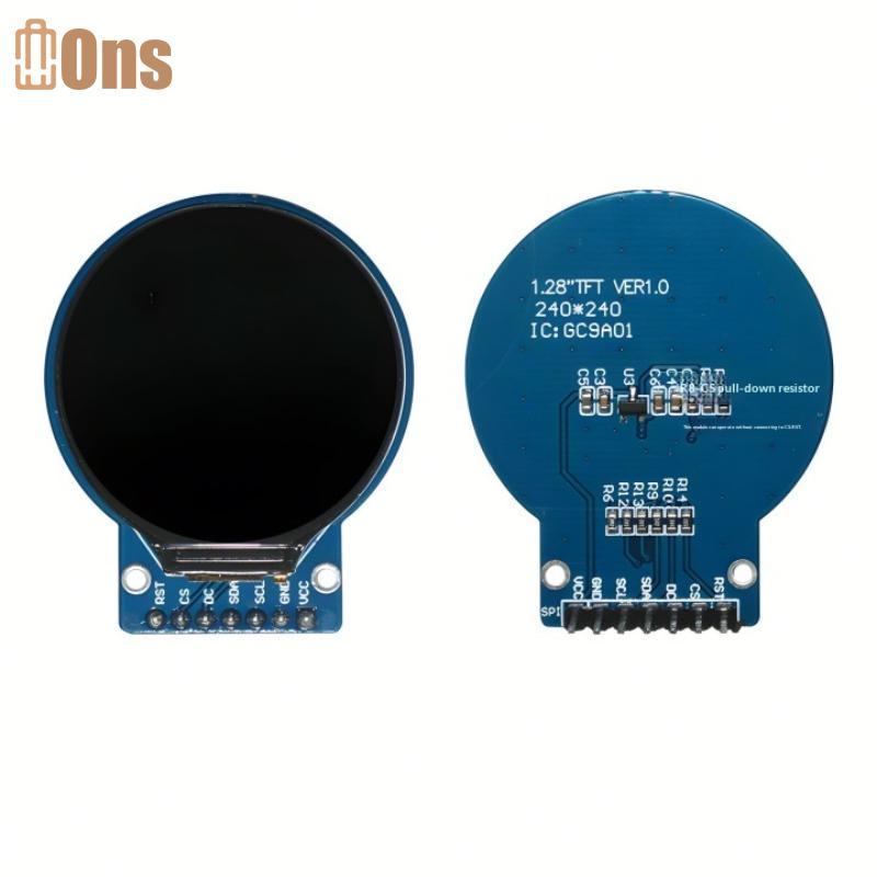 Ons จอแสดงผล TFT LCD ทรงกลม 1.28", 240x240, GC9A01 SPI สําหรับ Arduino ที่
