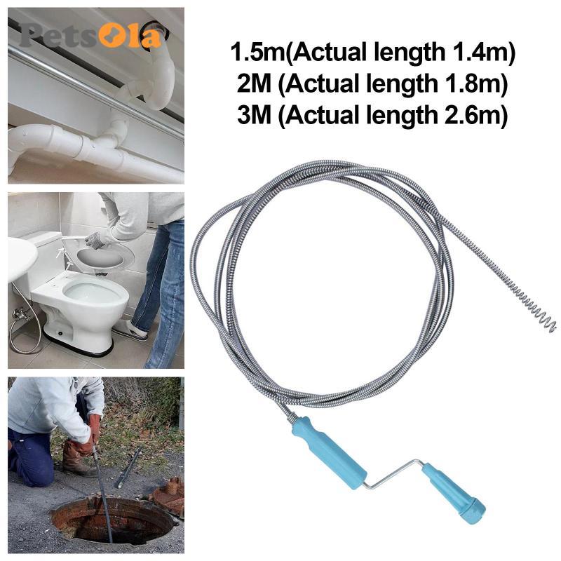 [Koolsoo2] Sink Snake Cleaner Drain Auger Drain Cleaner Grabber Tool Hair Catcher ท่อระบายน้ํา