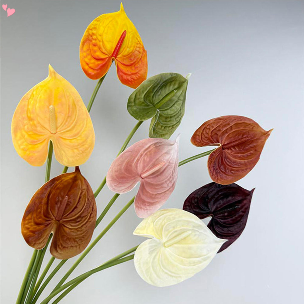1 PCs วัสดุ PU ประดิษฐ์หน้าวัวดอกไม้ 26 นิ้วปลอม สําหรับ DIY แจกัน ช่อดอกไม้ จัดดอกไม้แต่งงาน เจ้าสาว Shower Party Home Decor