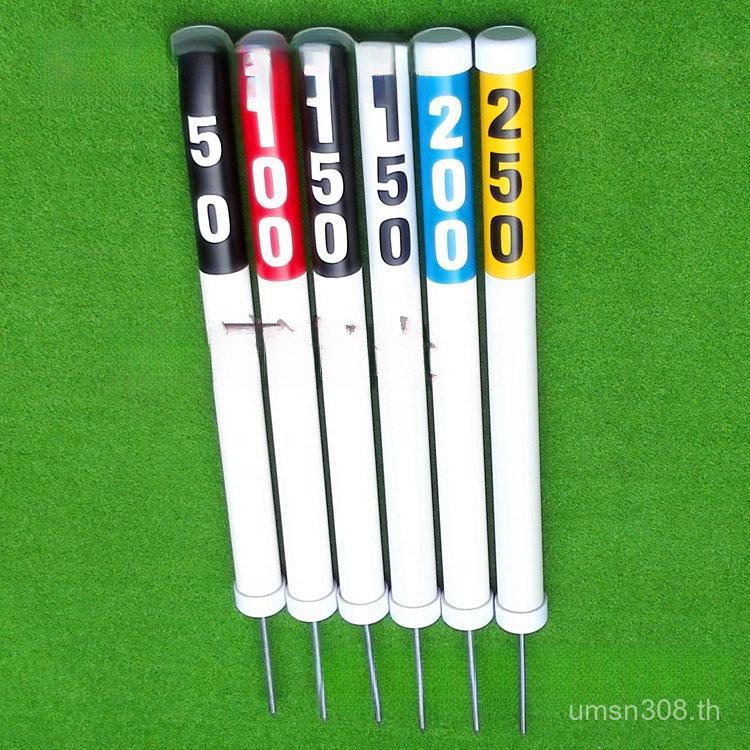 Benchmark ระยะทางดิจิตอลรอบหมายเลขรหัสกอล์ฟระยะทางแผ่น Pile โลโก้ผ้า Ball Bullseye Digital PVC 93LQ