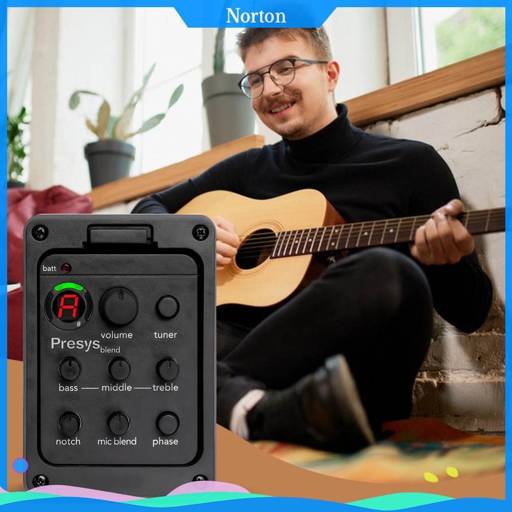 ❦HW 301 ปิ๊กอัพกีตาร์พลาสติก Piezo Pickups กีตาร์ Soundhole EQ อะไหล่อุปกรณ์เสริม