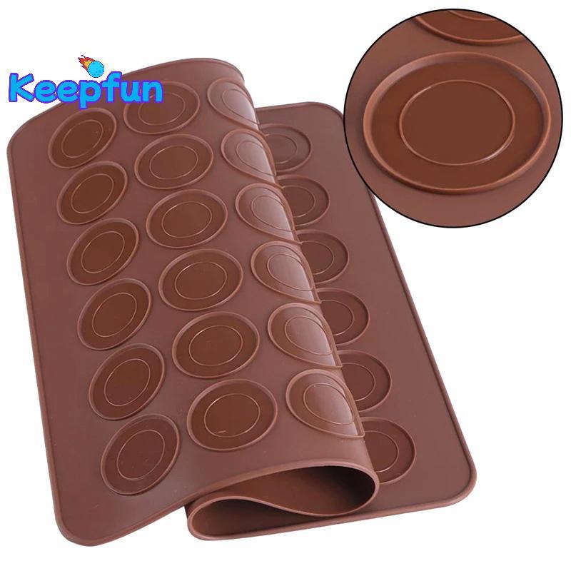[Keepfun] 30 Cavity Silicone Pastry Cake Macaroon Oven Baking Mould Sheet Mat
[ใหม่]