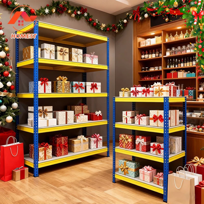 HM Adjustable Boltless Rack Rak Besi Bertingkat Rak Dapur Metal Shelves Home Store&Warehouse Rack