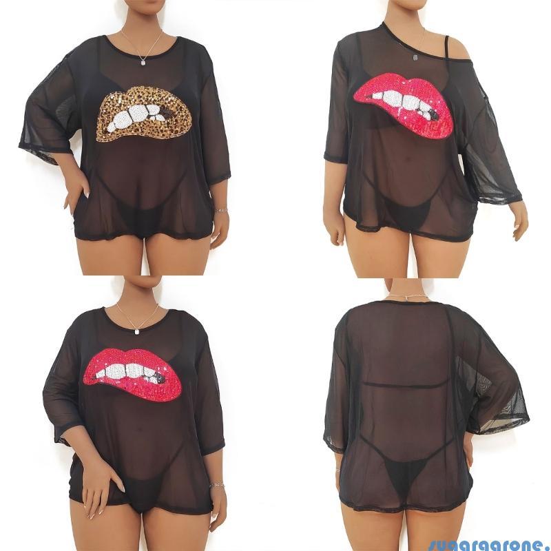 น้ําตาลสตรีว่ายน้ํา Cover-Ups สําหรับชุดว่ายน้ําชายหาดฤดูร้อนสบายๆหลวม O-คอ Sun-Dress