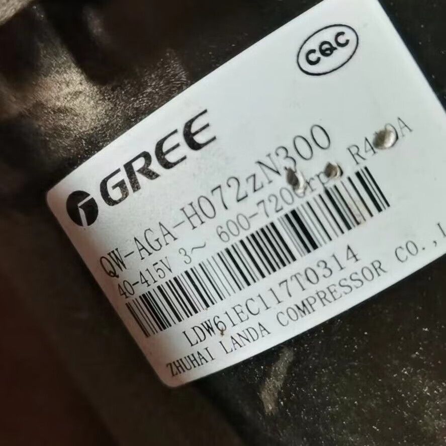 คอมเพรสเซอร์อินเวอร์เตอร์แท้ รุ่น QW-AGA-H072zN330 และ QW-AGA-H080zN300 ใช้สารทำความเย็น R410A