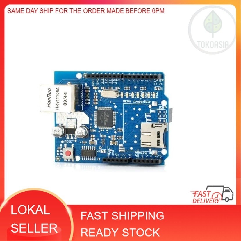 Ethernet Shield W5100 เข้ากันได้กับ Arduino UNO R3 Mega 2560