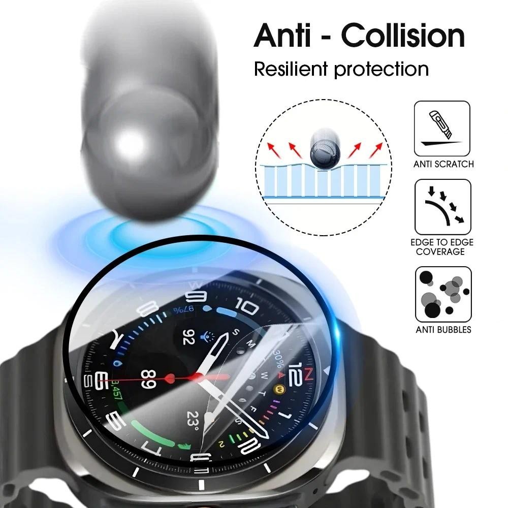 สําหรับ Galaxy Watch 8 7 6 FE Classic Ultra 2025 46 มม.44 มม.40 มม.47 มม.43 มม.Anti Impact ฟิล์มกระจกนิรภัยและ 0.1 มม.Ultra-Thin Hydrogel ฟิล์ม - รูปที่ 7